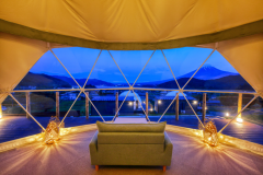 ■Amazing View■ ＜Earth＞ – 38㎡ Private Dome Tent (7m Diameter) –