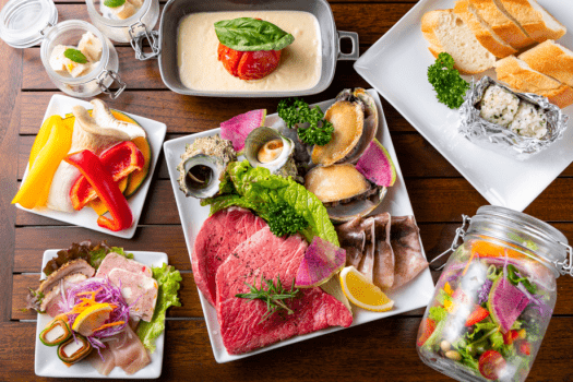 【豪華・香住産ベニズワイガニ姿付】贅沢な厳選和牛＆海の幸～&rdquo;最上級BBQ&rdquo;プラン