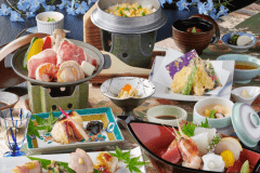 ●基本会席イメージ●当館、人気の基本会席。時期や仕入れの状況により内容が異なる場合がございます。