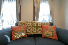 【ツイン一例】ファブリックが印象的なヨーロピアン調の設え