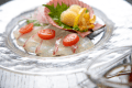 前菜近海真鯛のカルパッチョ