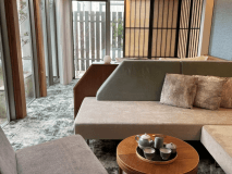 【青山緑水プレミアムキング】ゆったりお茶を飲みながらのご滞在