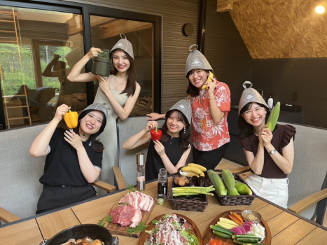 【1泊2食付き女子旅プラン】嬉しい2つの特典付き！お洒落コテージで癒しのひとときを☆