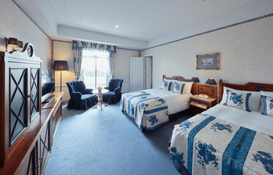 [禁烟]半套房双床房（城市一侧）