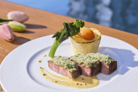 宮﨑和牛の香草パン粉焼き（テイストオブ九州春イメージ）