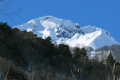 土合山の家より望む谷川岳山頂