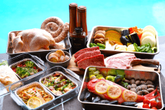 豪華BBQメニューの夕食！プールサイドでどうぞ！！