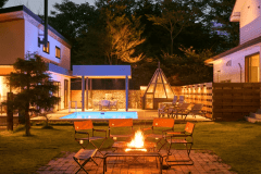 ファイヤーピットも体験可能