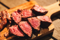 大好評！甲州ワインビーフの希少部位のステーキをご用意しております！