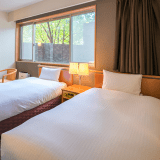 【１室限定】当館唯一のバリアフリー仕様！ツインルームをシングルユースで贅沢に★朝食付きプラン