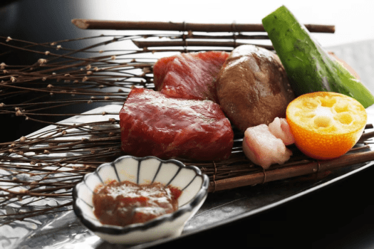 信州牛贅沢会席コース　お料理一例