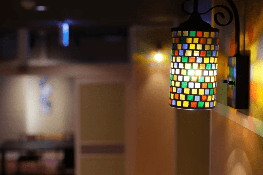 お食事処は2階にございます