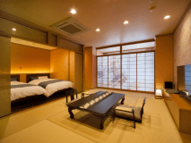 ■展望露天風呂付き特別室12畳+ツイン　お部屋の様子