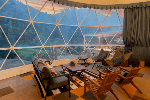 【10-meter Dome Tent】8 beds・78㎡ <Glamping> - Natural onsen &ndash;