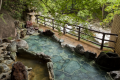 The "open-air bath" is right next to the valley.
The feeling of opening is the best in Kansai.