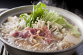 数々のメディアでも紹介された、山水館の看板名物料理"キジ鍋"　ここでなくては食べられない。