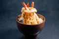 料理の得意メニューの天ぷらを定食で