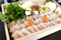 【1泊2食】＜由良港直送＞一匹まるごと活鱧すきセット×海鮮焼き付！旬を味わうプライベートグランピング♪