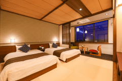 【スーペリア和ツイン】2022年6月改装！夕陽が暮れ行く美しい景色を眺めながら、至福の時間を