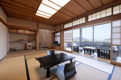 【10畳/竹の間】　オーシャンビューの数寄屋造り