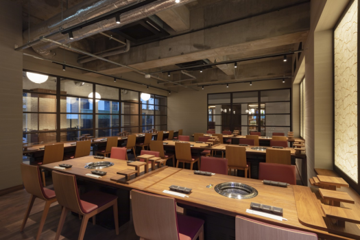 あづま館2階Dake Peakにある夕食焼肉会場Dake Diner