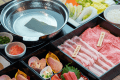 那須和牛サーロインと那須郡司豚のしゃぶしゃぶ
