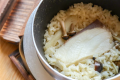 【本館レストラン「かたくり」でしゃぶしゃぶ】鰤の釜めし