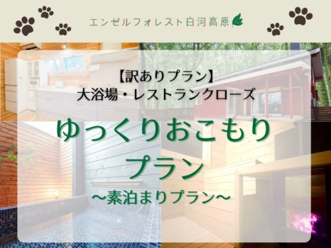 【訳ありプラン】大浴場・レストランクローズ【◆素泊まり◆】ゆっくりおこもりプラン