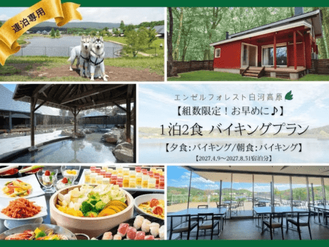 【連泊専用】◎【組数限定！お早めに♪】　1泊2食バイキングプラン　【夕食：バイキング/朝食：バイキング】【2027.4.9～2027.8.31宿泊分】