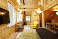 【薪ストーブ・天然温泉・グループ向け】～大地～【6名定員 2LDK ドッグラン約78㎡】