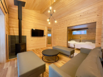 【和室付＆薪ストーブサウナ付き平屋】～ハルモニア～【8名定員 2LDK ドッグラン約135㎡】