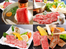 合わせて200g☆但馬牛のしゃぶしゃぶ＆ステーキ【3つの貸切温泉無料＆外湯巡り券付】食事はお部屋で♪