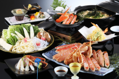 カニすきコース(カニ2.5杯/1人前)☆貸切風呂無料&外湯券付☆夕・朝お部屋食
