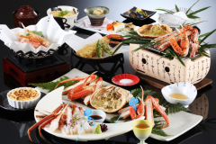津居山ガニフルコース(活ガニ2杯/1人前)☆貸切温泉無料&外湯巡り券付☆夕・朝お部屋食♪