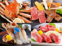 2人で別々プラン☆カニフルコース&特選但馬牛会席(貸切風呂無料&外湯券付)☆夕朝部屋食