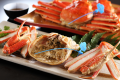 津居山ガニ&但馬牛コース(活ガニ1.5杯/1人前)☆貸切風呂無料&外湯巡り券付☆夕朝部屋食