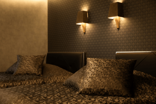 シモンズ社製最高ランクのマットレスを使用し、極上の眠りへ誘います。