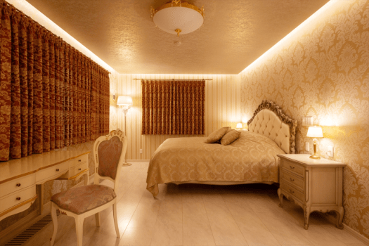 【プリンセス】女性の憧れが詰まったベッドルーム。