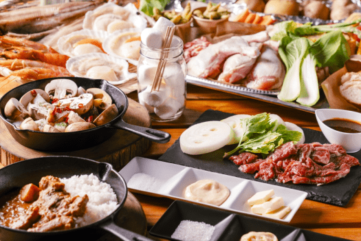 【BBQ・極】酪農王国「北海道」が誇る黒毛和牛に旬の海産物をプラス。食の感動を味わう豪華コース！