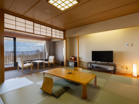 【優待】和室（10畳と4.5畳の二間）広縁・トイレ付き
