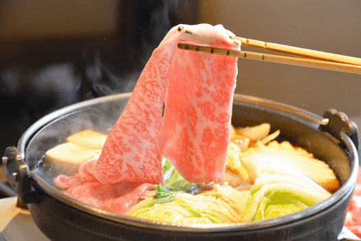【November to February only】 Sukiyaki glamping plan with local Wagyu beef＜1 night stay with 2 meals＞