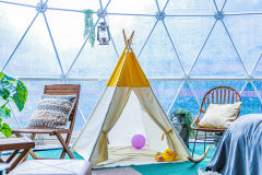 ■2ベッド・7Mドームテント■＜ドッグ・アフィラ＞【ペット同伴OK】-プライベートドッグラン-