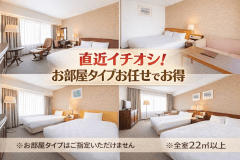 お部屋お任せ（禁煙）2名利用〈無料朝食特典対応〉