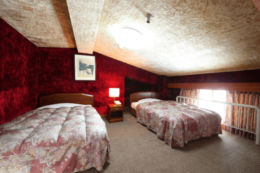 Maisonette room with 2 semi-double beds■Special room on the top floor - Bath and Toilet