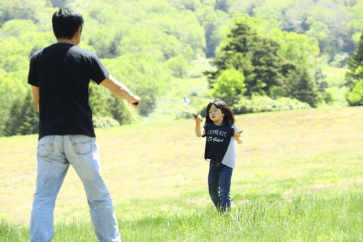 【夏】大自然の中でバドミントン♪