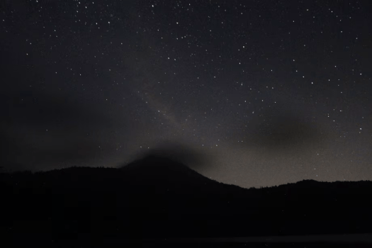 夏の志賀高原。満天の星空