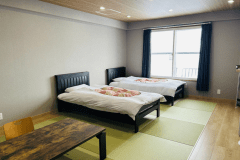 Japanese-style room with beds