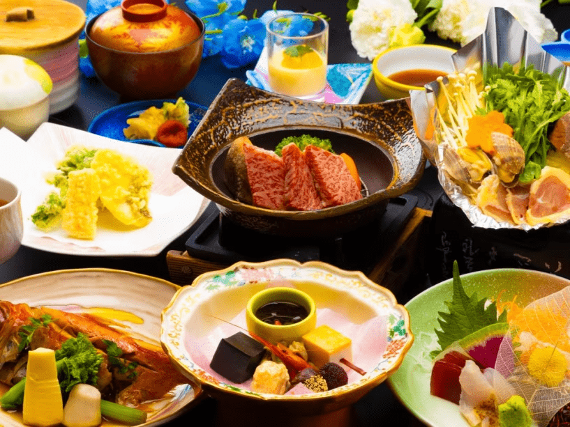 【迷ったらコレ！春のスタンダード】みかわ牛陶板焼き＆鮮魚５種盛り♪３～５月の竹島会席