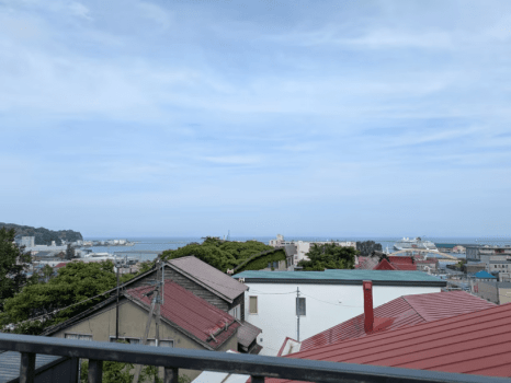 展望台からの港の景色