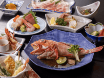 かがり屋名物”きんきの湯煮”！その他オホーツク海の恵みを取り入れた会席